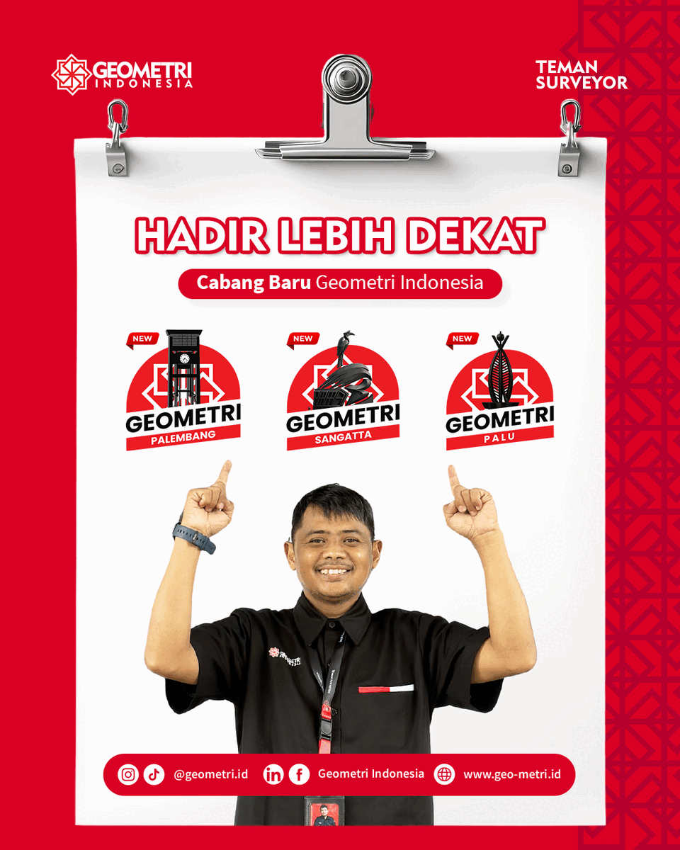 Geometri Indonesia Resmi Membuka 3 Cabang Baru di Palembang, Sangatta, dan Palu