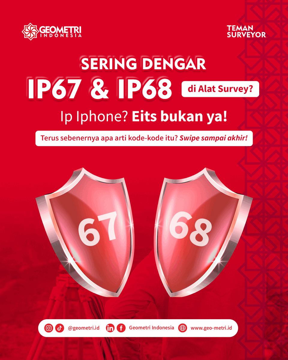 Mengenal IP Rating pada Alat Survey: Apa Bedanya IP67 vs IP68 dan Mengapa Surveyor Wajib Tahu?